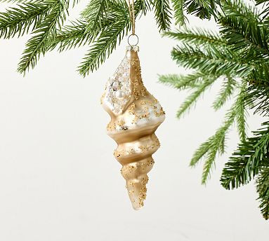 Sparkly Shell Ornament | Pottery Barn (US)