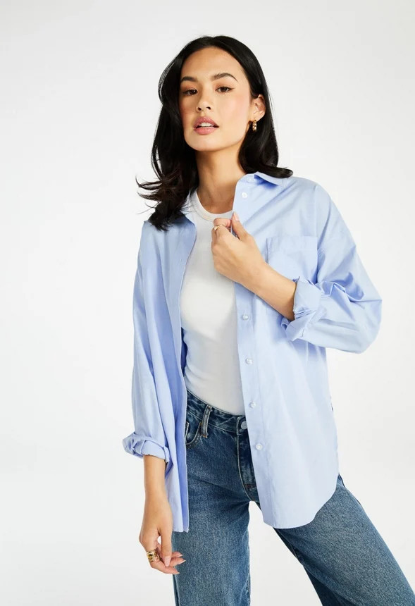 Oversized Boyfriend Shirt | JustFab