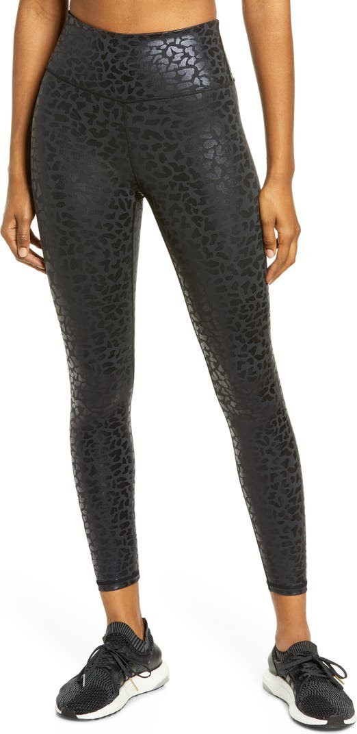 Chi Chi Foil Animal Print High Waist Leggings | Nordstrom