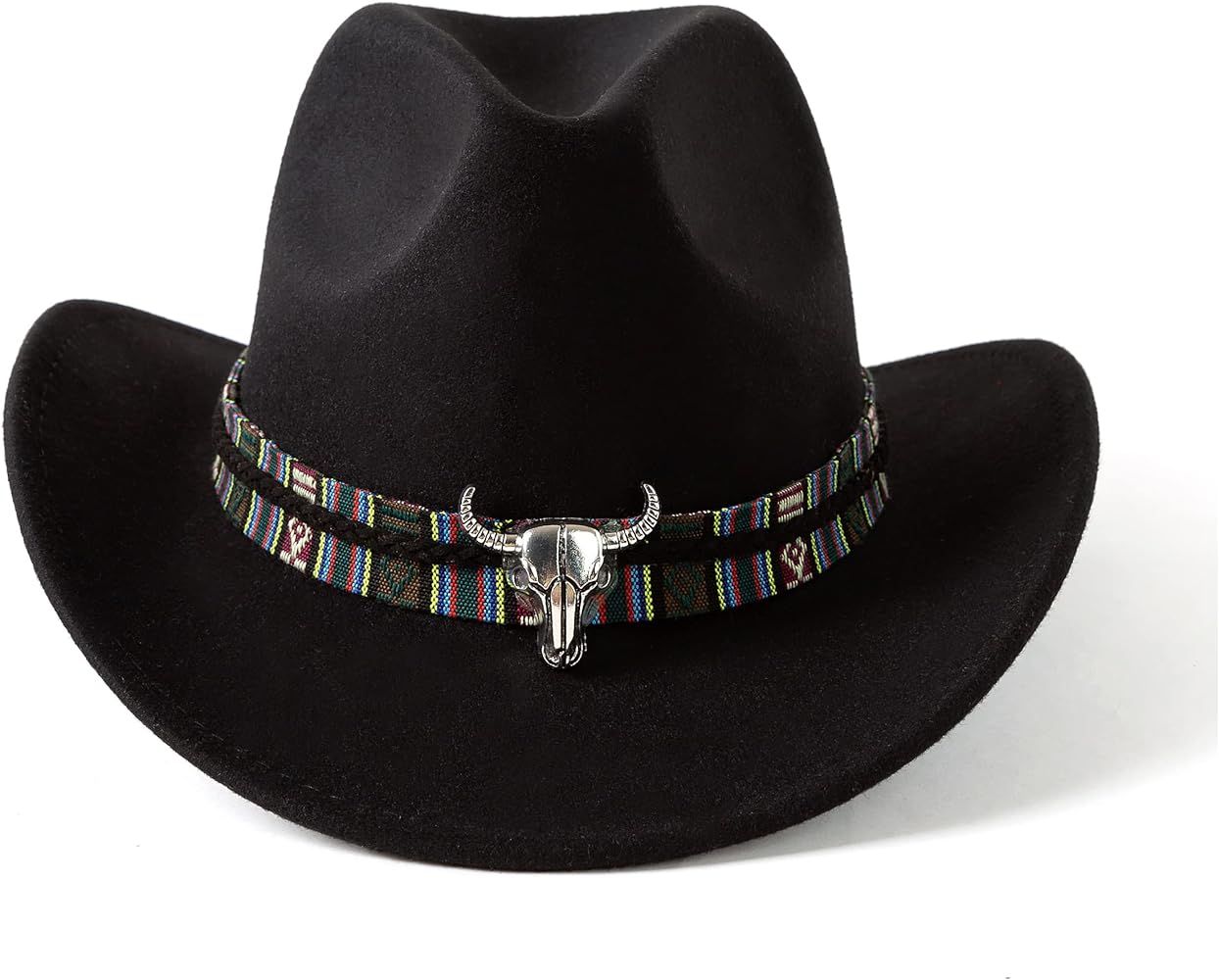 Gossifan Classic Womens Western Cowboy Cowgirl Hats with Wide Belt | Amazon (US)