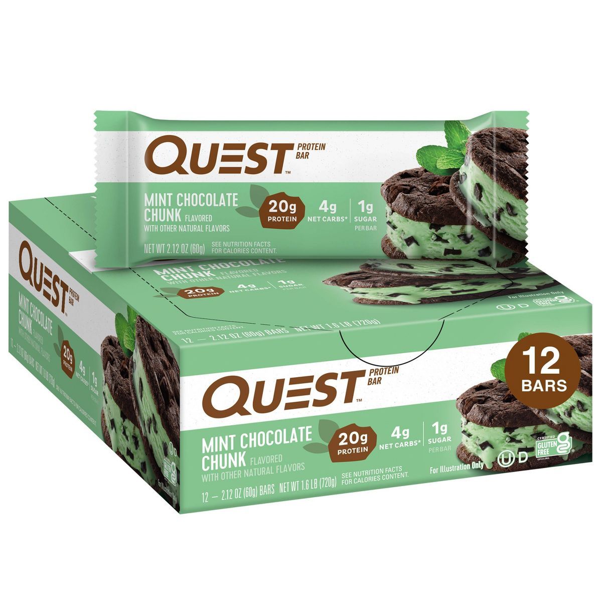 Quest Nutrition Protein Bar - Mint Chocolate Chunk | Target