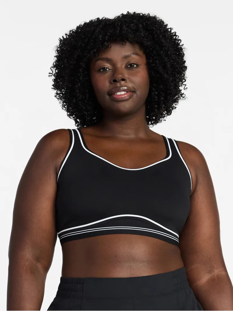 Avia Women's Contour Stitch Sports Bra, Sizes XS-XXXL | Walmart (US)