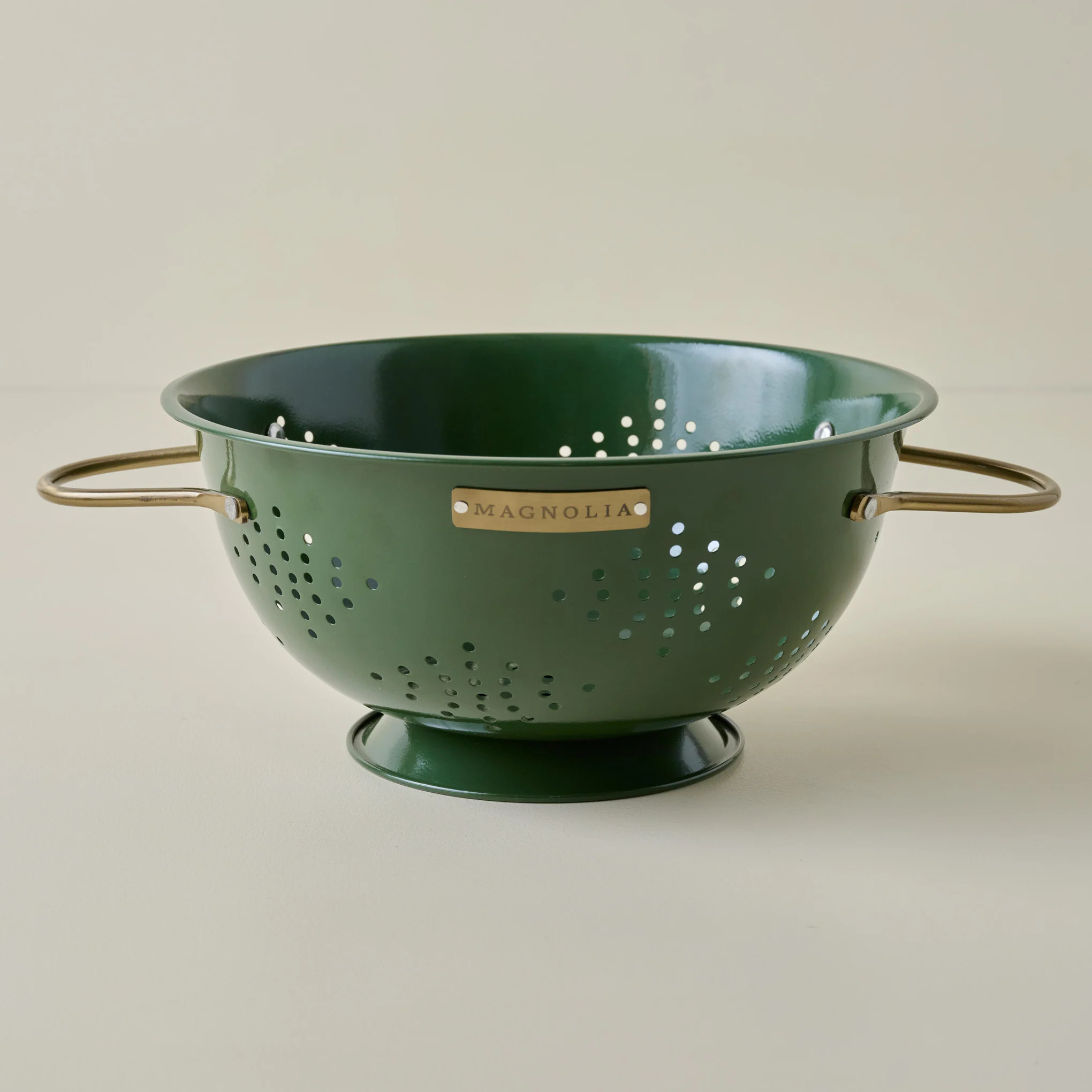 Magnolia Laurel Green Colander | Magnolia