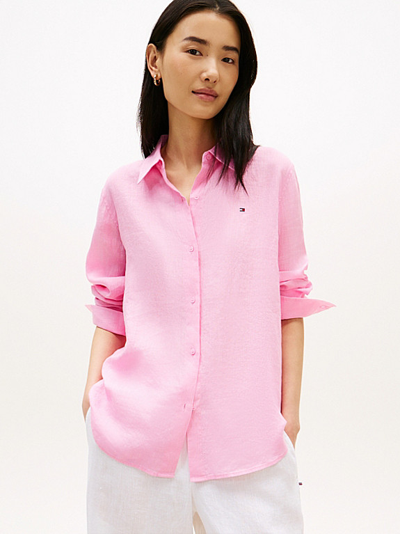 Relaxed Fit Pure Linen Shirt | Tommy Hilfiger UK