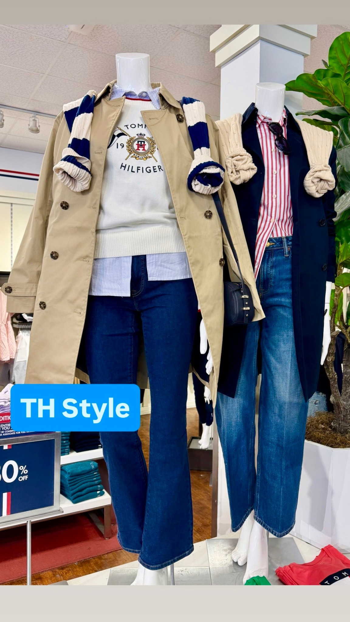 Easy layering, classic, basics. Swap out denim for wide leg sweatpants or ponte knit slacks! Tie a bandana around your neck, live in comfort & style. #tommyhilfiger #preppy #winterstyle #springoutfit #weekendlook #workstyle 

#LTKTravel #LTKootd #LTKSaleAlert