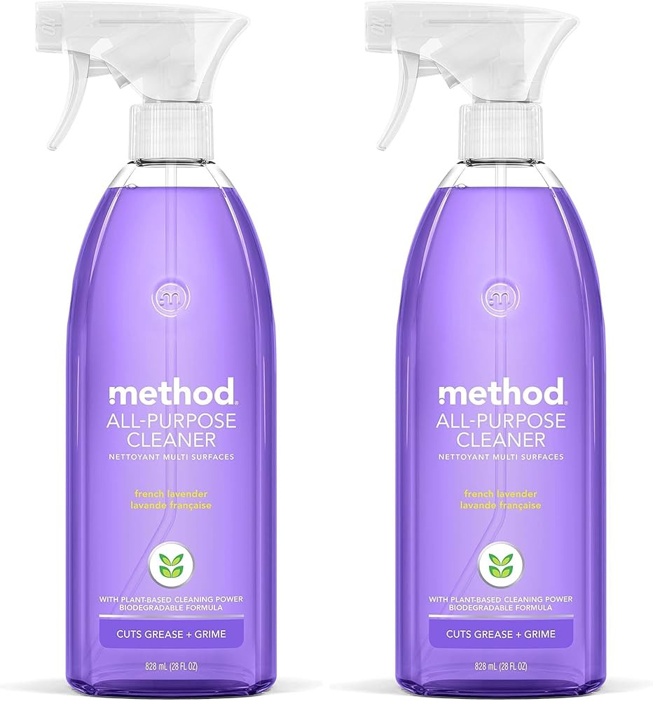 Method All-Purpose Cleaner Spray, French Lavender, Perfect for Most Counters, Tiles and More, 28 ... | Amazon (US)