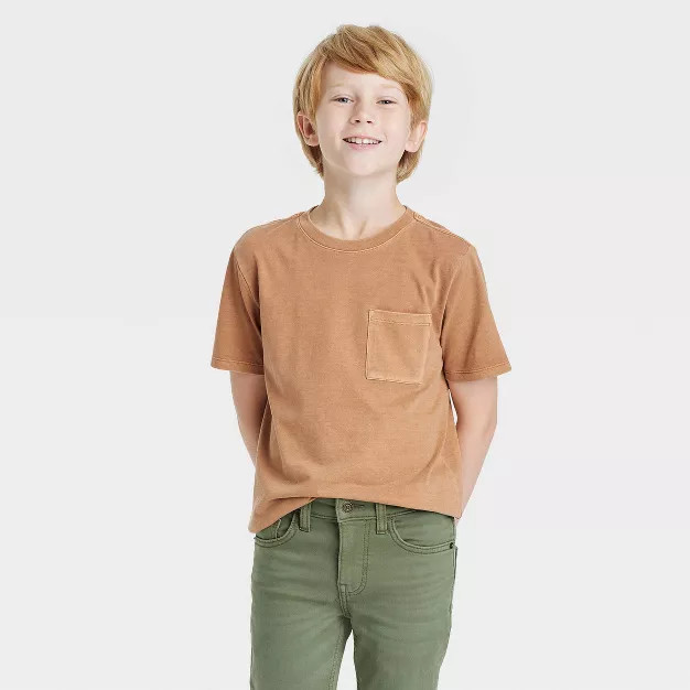 Boys' Short Sleeve Washed T-Shirt - Cat & Jack™ | Target