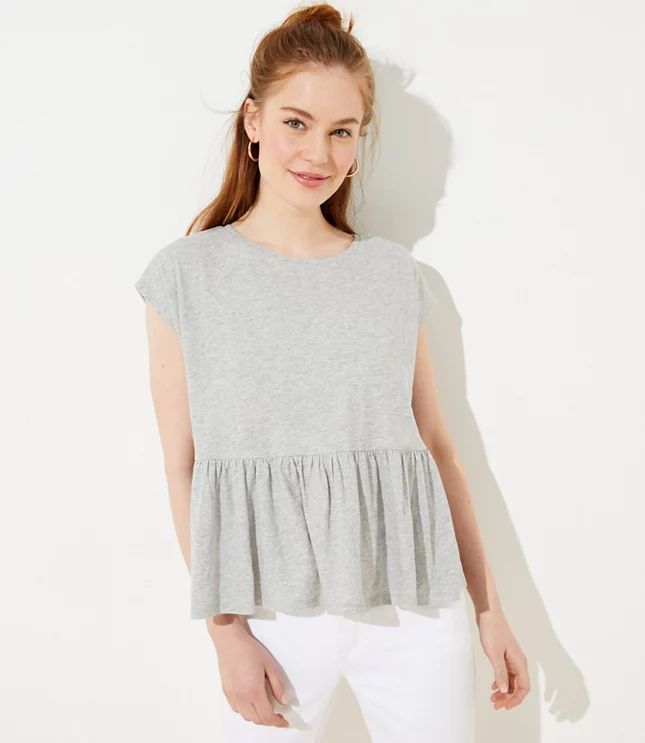 Peplum Tee | LOFT