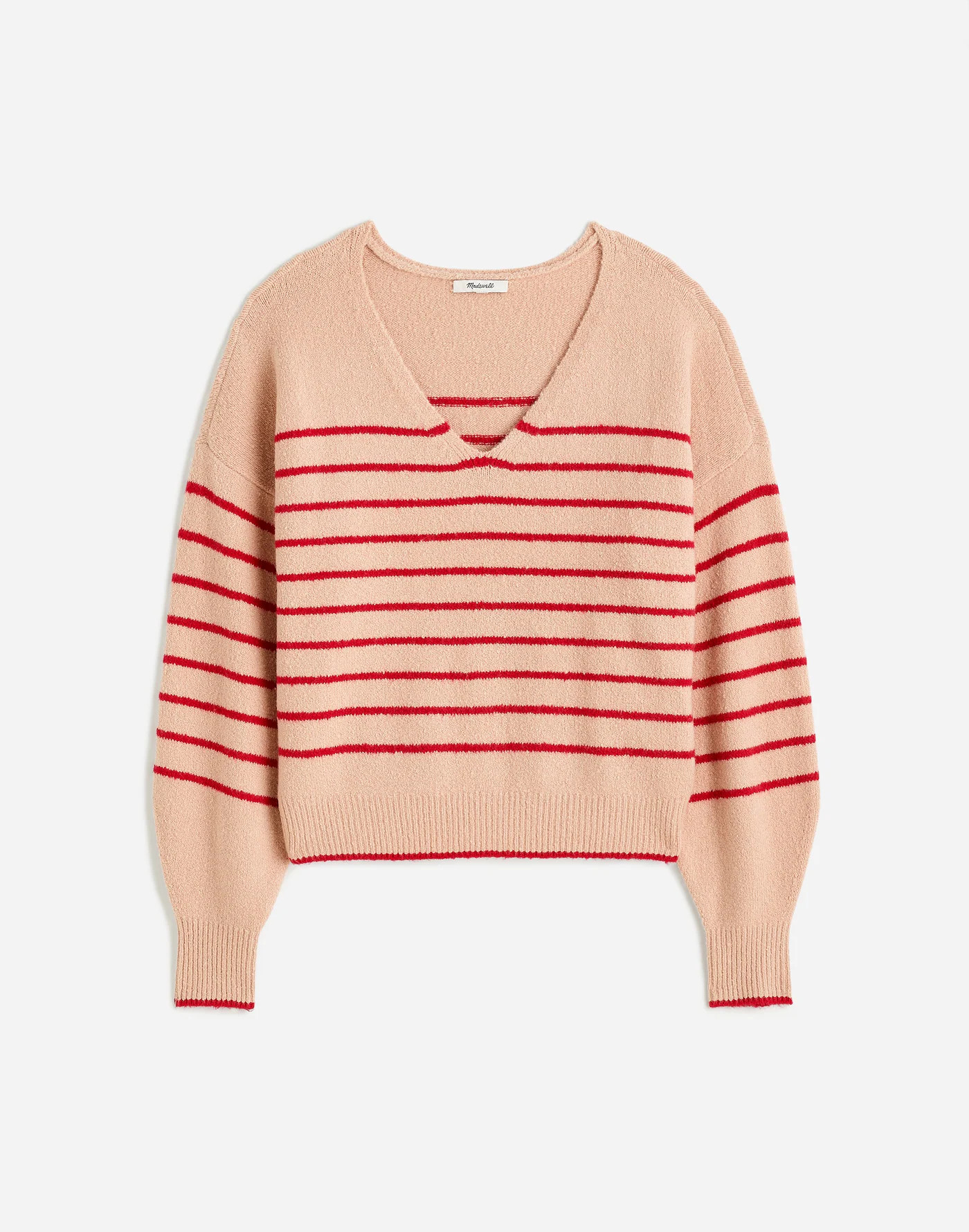 Wedged V-Neck Sweater | Madewell