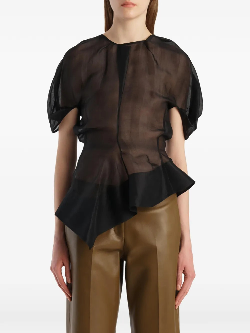 KHAITE Rumi top - Black | Farfetch Global