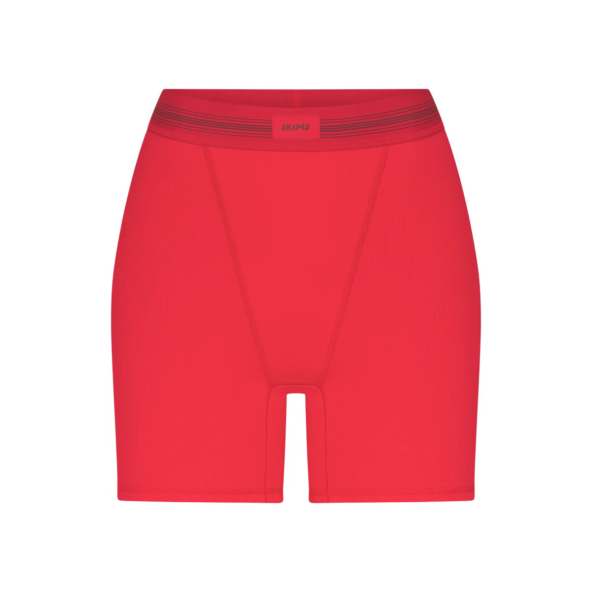 COTTON RIB BOXER | RED MULTI | SKIMS (US)