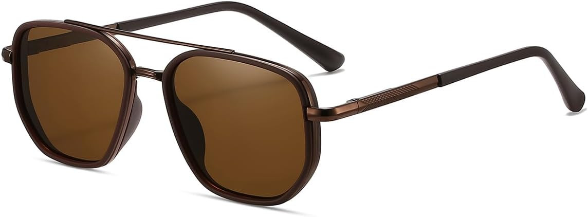 kimorn Women's Square Aviator Sunglasses, Polarized UV400 Pretecion | Retro Frame Shades, Small-Medium Fit, Driving, Beach, Daily Wear | Amazon (US)