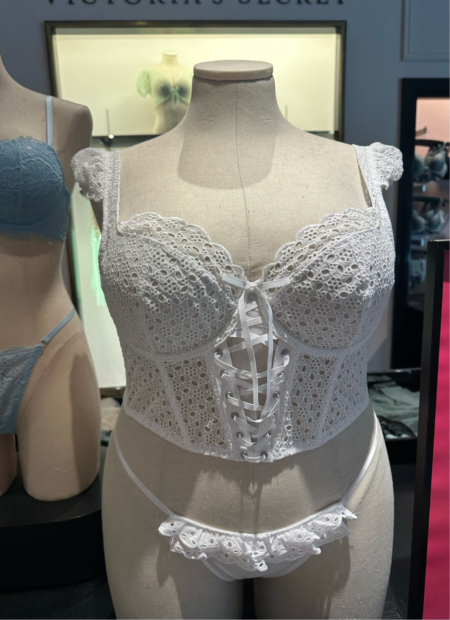 Eyelet Lace Unlined Corset Top curated on LTK