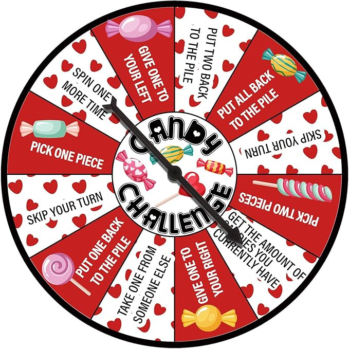 HyDren Valentine's Day Candy Themed Game, Galentine Spinner Candy Challenge Activity Break the Ic... | Amazon (US)