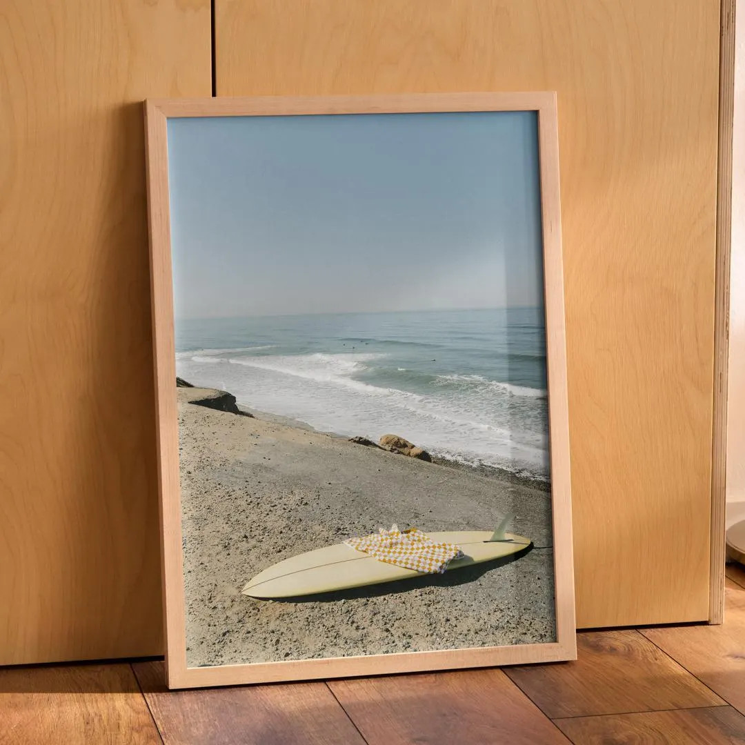 California Coast Photography Surf Spot in California Coastal Print, Vintage Style, Surfboard - Et... | Etsy (US)
