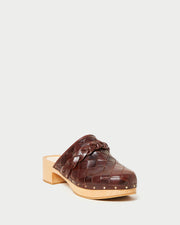 Polina Espresso Low Braided Clog | Loeffler Randall