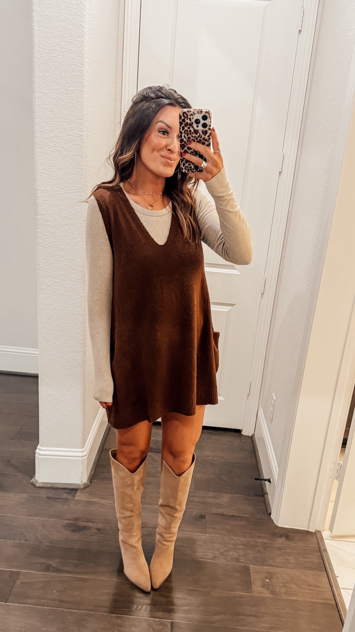 Wearing a small in the Longsleeve and dress! ✨

#LTKootd #LTKmomlife