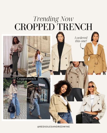 Trending now: Cropped trench coats! Pinterest inspired style, fall aesthetic 

#LTKstyletip #LTKSeasonal