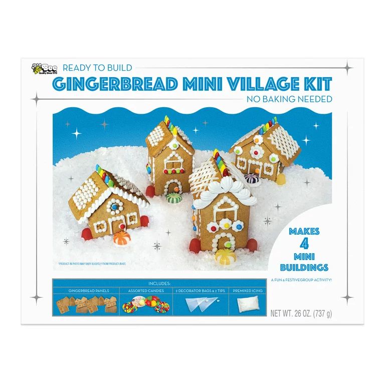 Bee Gingerbread Mini Village Kit | Walmart (US)