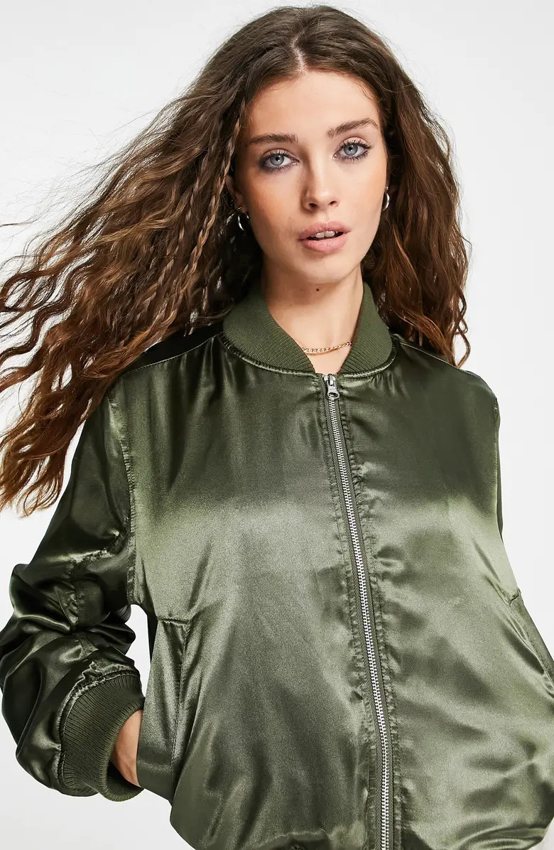 Satin Bomber Jacket | Nordstrom