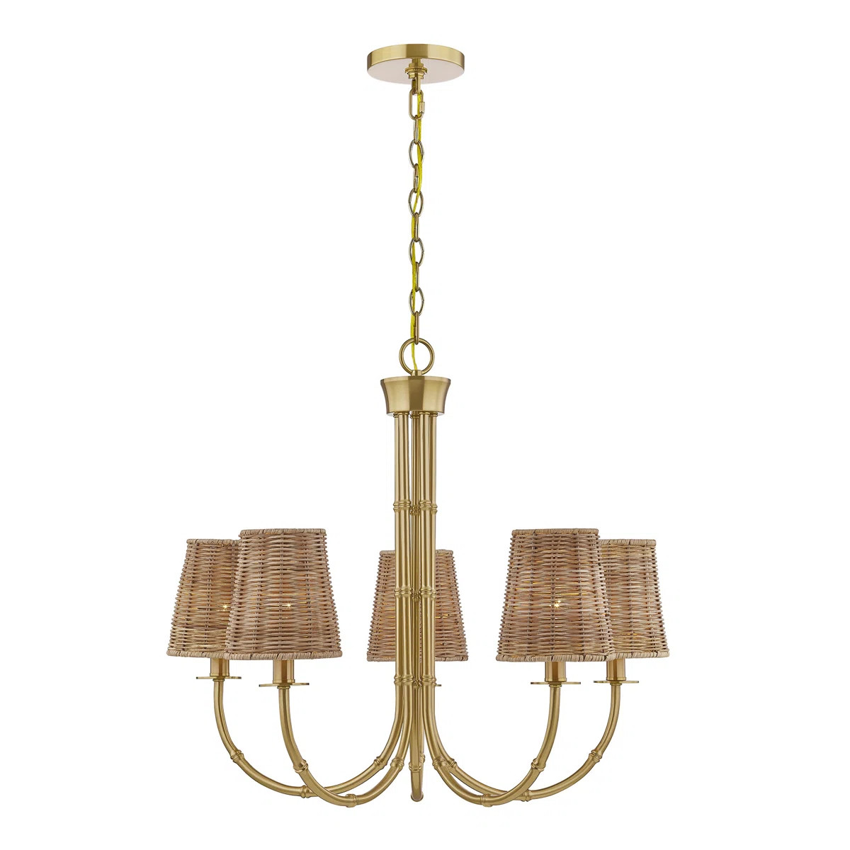 Ashbury 5-Light Chandelier in Warm Brass | Wayfair North America