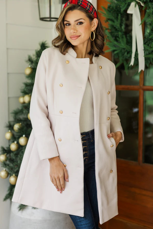 City Streets Oatmeal Brown Coat | The Mint Julep Boutique