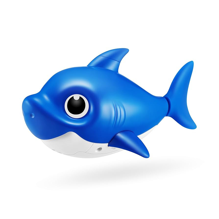 Robo Alive Junior Baby Shark New Silicon Fins Version Singing and Swimming Daddy Shark (Blue) by ... | Amazon (US)