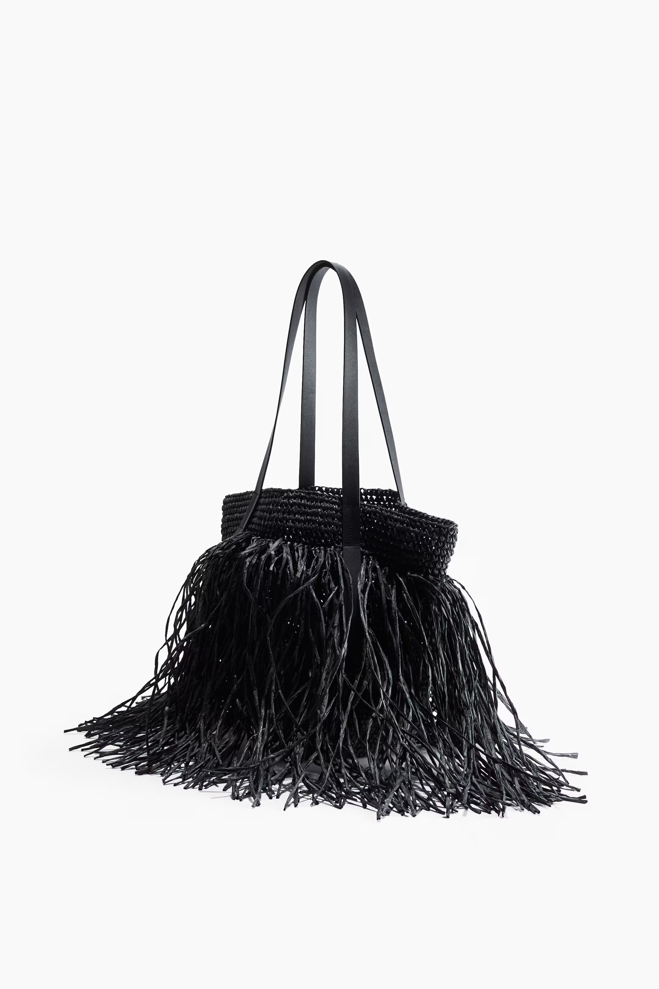 Fringed straw handbag | H&M (UK, MY, IN, SG, PH, TW, HK)
