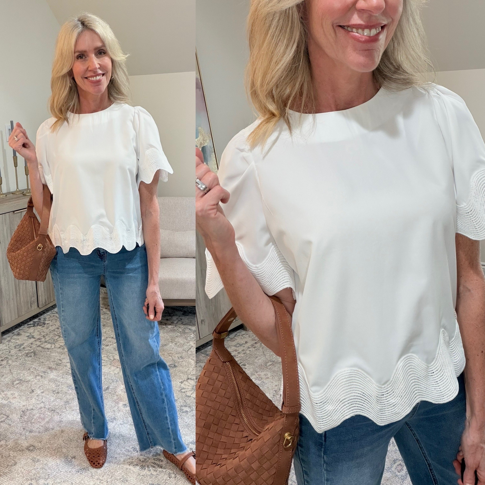 I found these flattering Amazon wide leg jeans that are frump-free, comfortable and fit many body shapes! The jeans have some stretch to them but also enough structure to keep them from sagging. They flatter and elongate the legs too. Fit is true to size. They come in many colors and 9 sizes.

💡Fashion Tip! Try wearing a heel or a pointed toe shoe to elongate the legs!

#LTKootd #LTKgrwm #LTKOver40