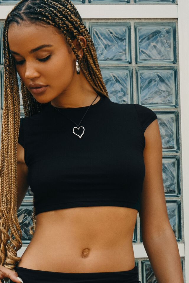 Cropped Crewneck Tee | Garage Clothing