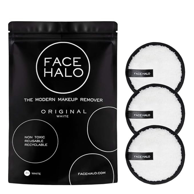 Face Halo | Reusable Makeup Remover Pads, Round Makeup Remover Pads for Heavy Makeup & Masks - Mi... | Amazon (US)