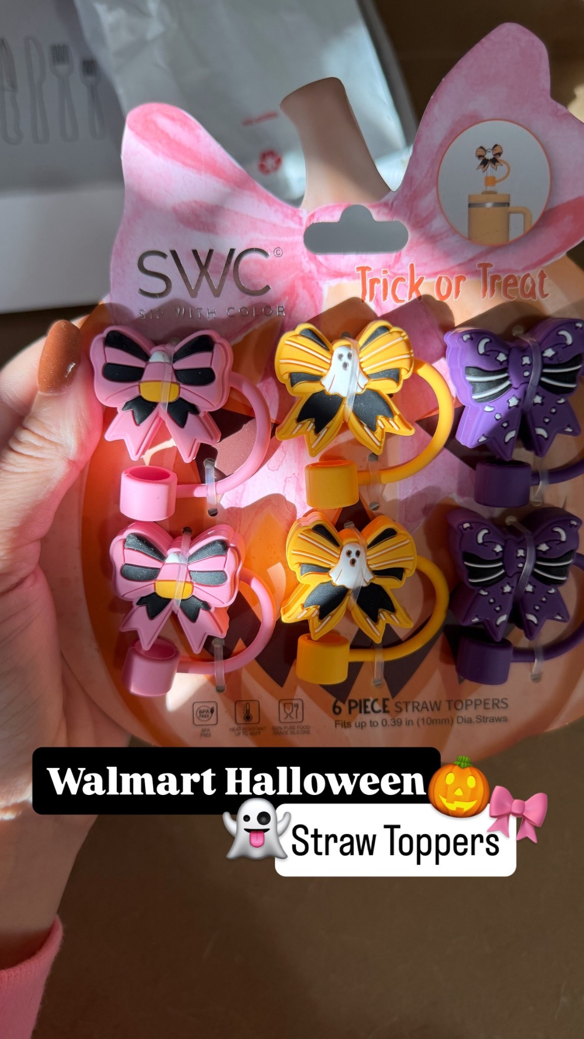 Walmart Halloween Straw Toppers 🩷👻

#LTKFindsUnder50 #LTKHalloween #LTKFindsUnder100