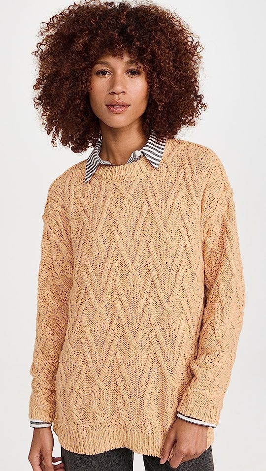 Free People Isla Cable Knit Sweater | SHOPBOP | Shopbop