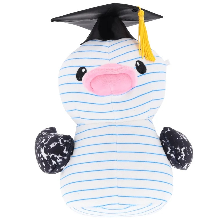 Small Notebook Duck Plush, Blue/White/Black, Graduation by Way To Celebrate | Walmart (US)