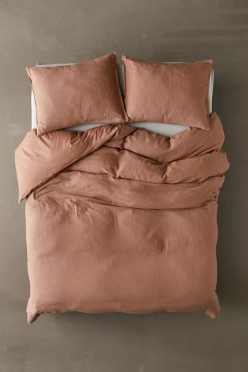 Cozy Slub Duvet Cover | Urban Outfitters (US and RoW)