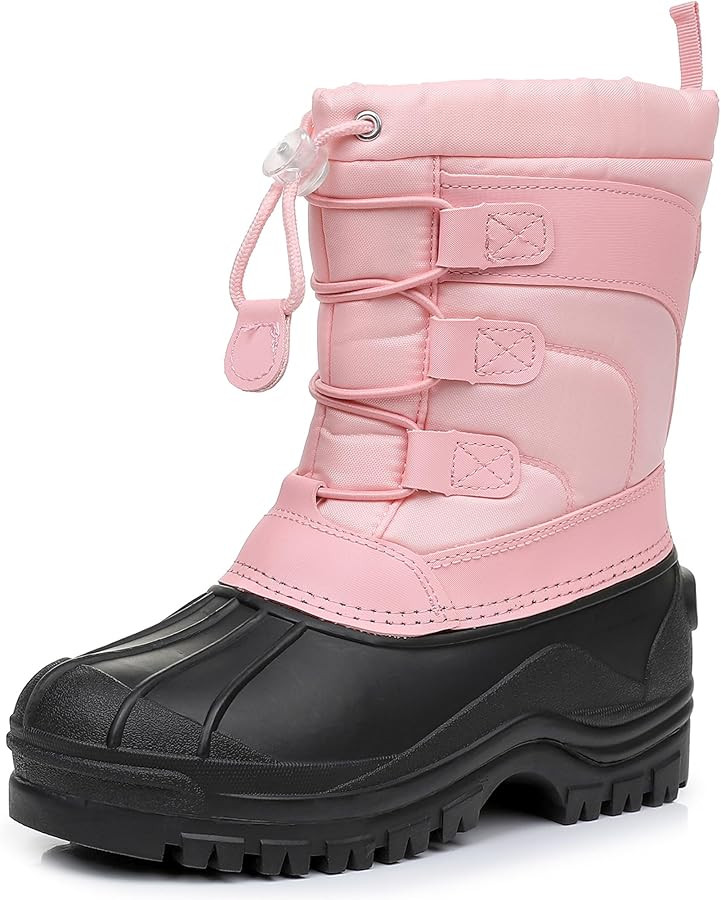 Felabo Kids Boys Girls Snow Boots Water-Resistant Winter Boots with Warm Lining & Anti-Slip Sole ... | Amazon (US)