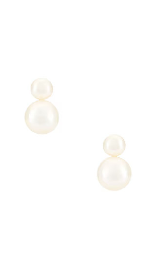 Baby Bianca Pearl Earring in Pearl | Revolve Clothing (Global)