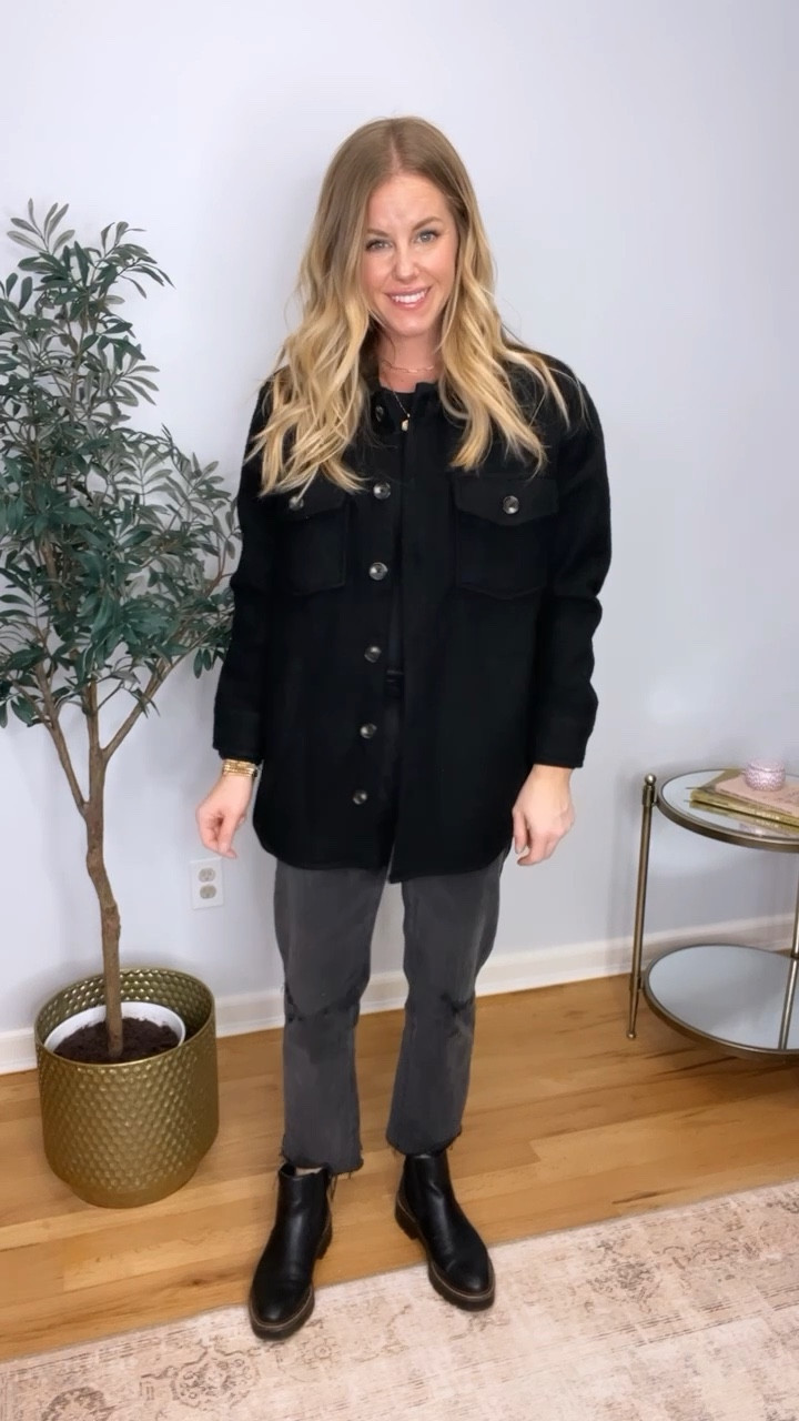 This Walmart shacket is a piece you can wear year after year and is currently down to just $15. Wearing size small. It’s also available in a winter white color.
My purse is not linkable, but I linked a similar bag I found on Amazon.



#LTKSeasonal #LTKfindsunder50 #LTKsalealert