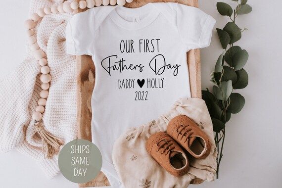 Our First Father's Day Onesie® Our First Father's Day | Etsy | Etsy (US)