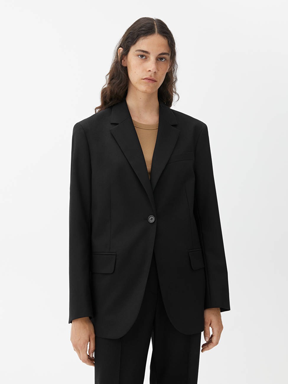 Oversized Wool Hopsack Blazer | ARKET (US&UK)