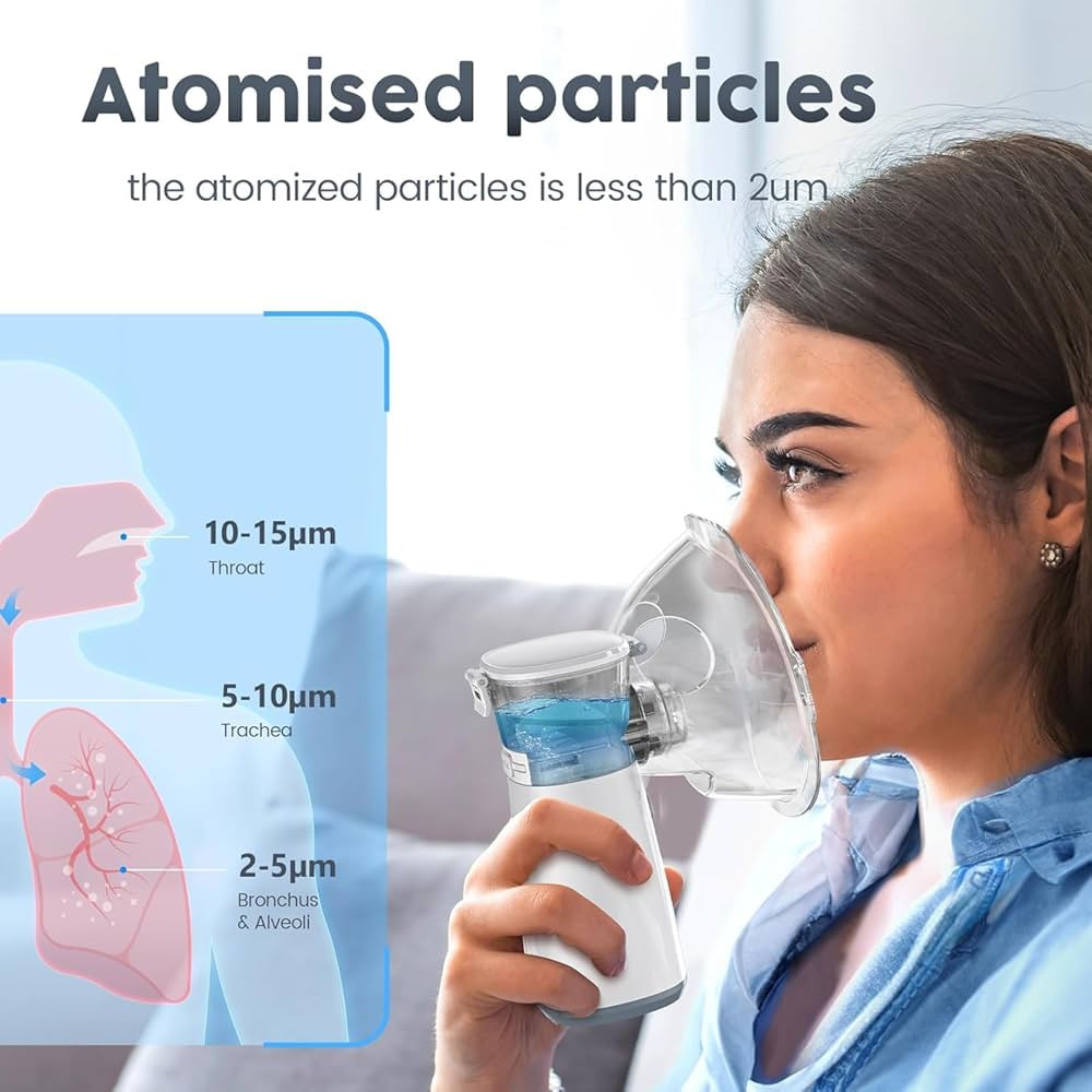 Nebulizer for Adults Kids, Portable Nebulizer Machine with 2 Masks Handheld Rechargeable Mesh Neb... | Amazon (US)