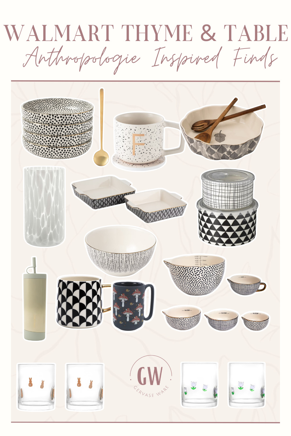 Walmart Thyme & Table finds inspired by Anthropologie—style your home on a budget!
#WalmartFinds #HomeDecorInspo 

 #LTKSpringSale #LTKHome #LTKBeauty