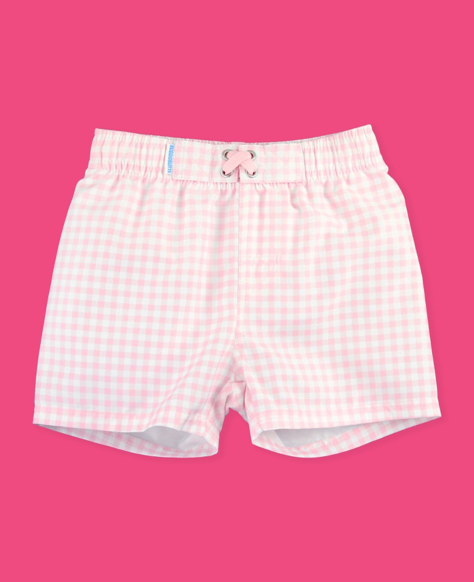 Gingham Swim Trunks | RuffleButts / RuggedButts