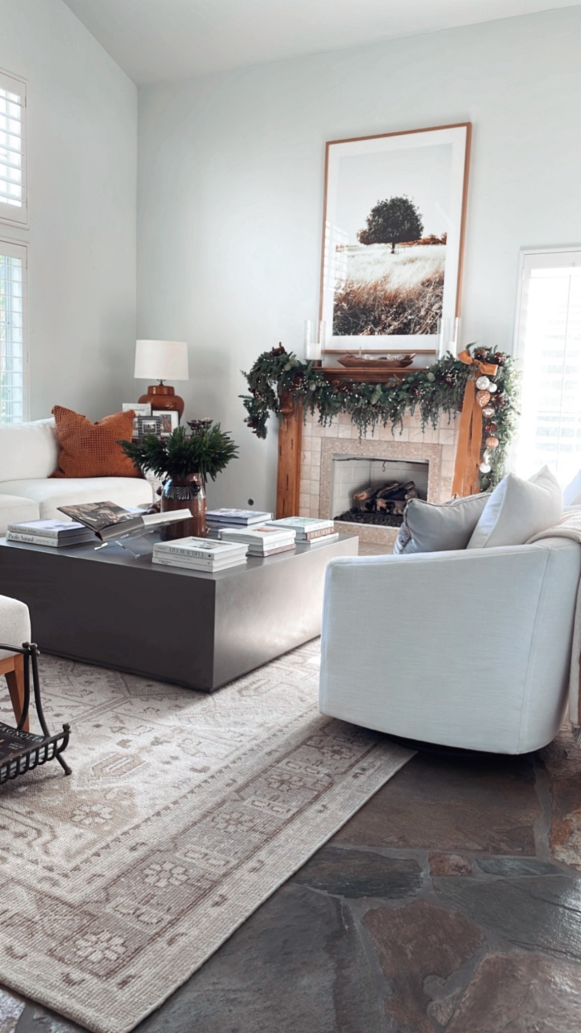 Living room views 🙌🏻

Almost time to change out my coffee table decor and get ready for guests. 

#christmasdecor #blackfriday #barrelchair #arearug

#LTKHome #LTKCyberWeek #LTKHoliday