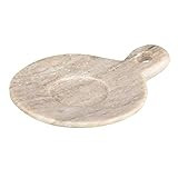 Creative Co-Op Hand-Carved Marble Handle, Beige Dish, 4" | Amazon (US)