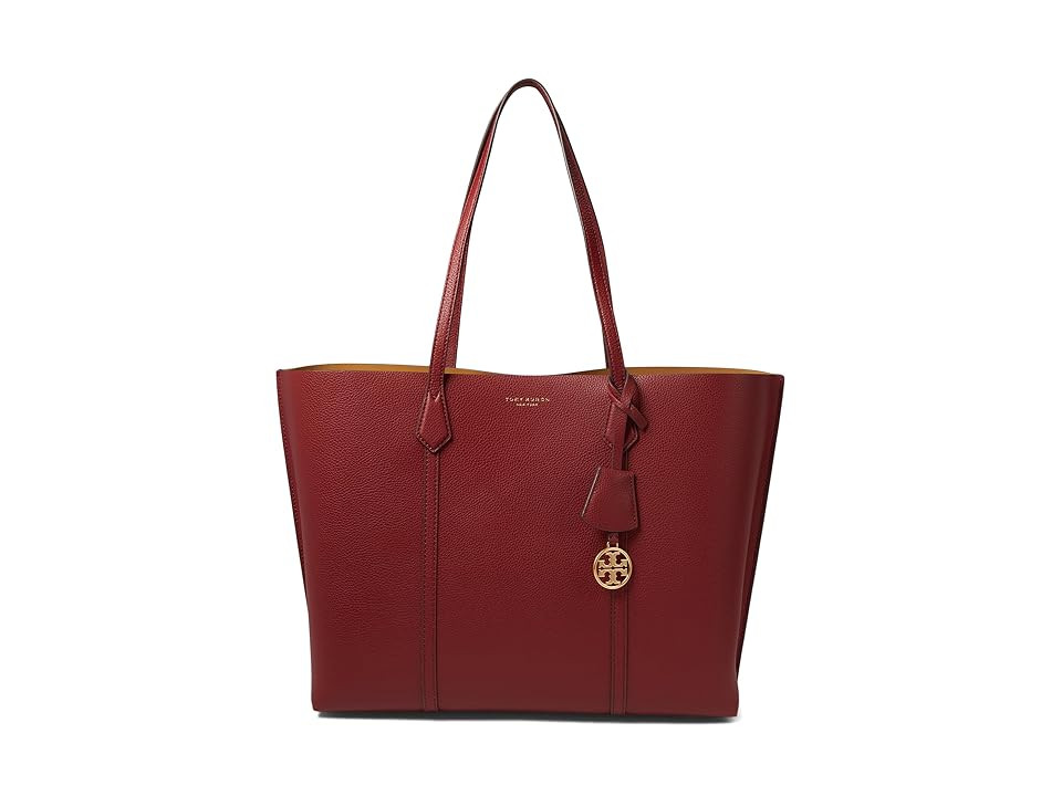 Tory Burch Perry Triple-Compartment Tote (Brick) Tote Handbags | Zappos