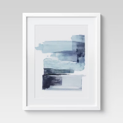 16" x 20" Watercolor Brushstroke Abstract Blue - Project 62™ | Target