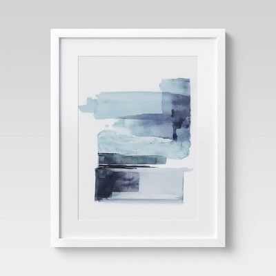 16" x 20" Watercolor Brushstroke Abstract Blue - Project 62™ | Target