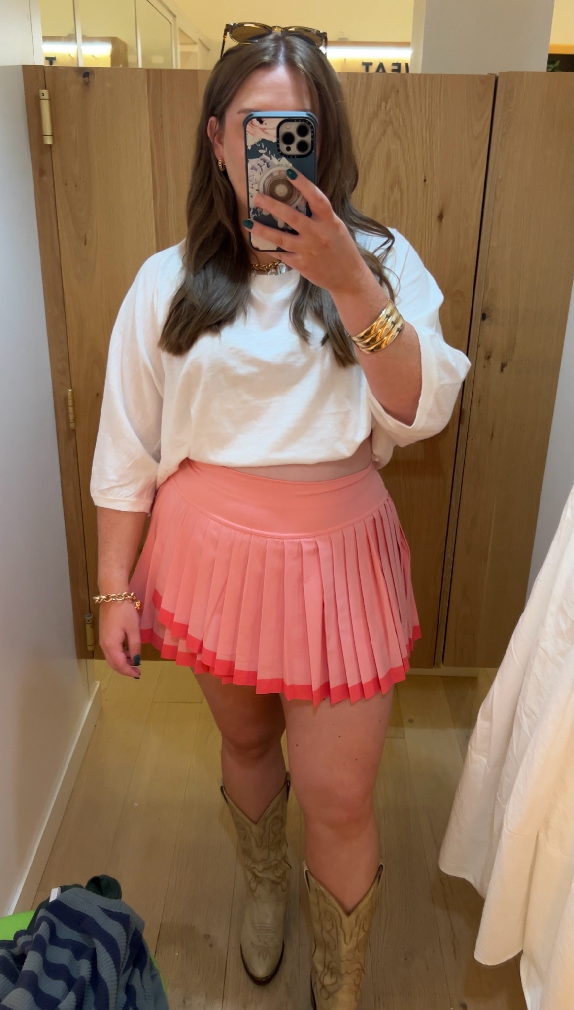 Pleated mini skort outfit! 

#LTKSeasonal #LTKStyleTip #LTKMidsize