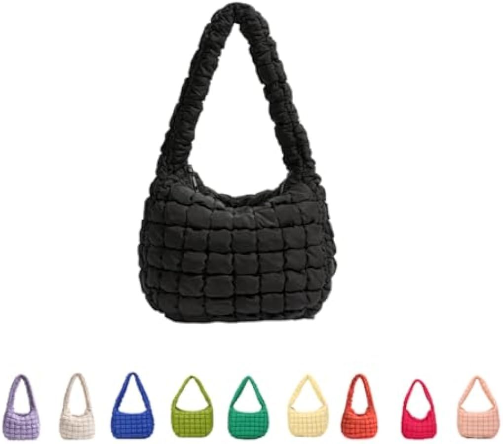Bubble Quilted Hobo Women Handbag Cloud Tote Shoulder Bag Casual Crossbody Bag Gift for Women | Amazon (US)